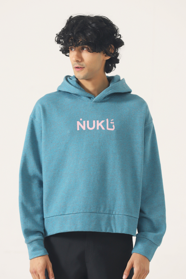 Classic Short Bodied Blue Hoodie