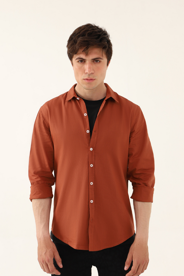 Rust Orange Shirt