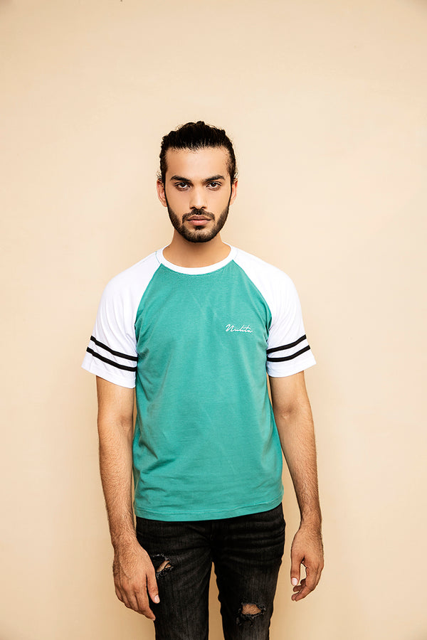 Green Raglon T-Shirt